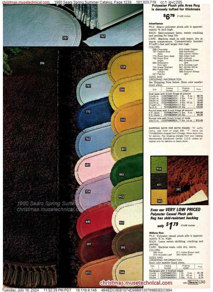 1980 Sears Spring Summer Catalog, Page 1239