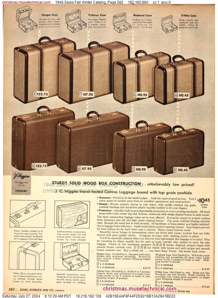 1948 Sears Fall Winter Catalog, Page 582