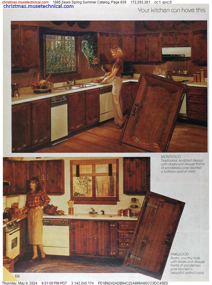 1985 Sears Spring Summer Catalog, Page 839
