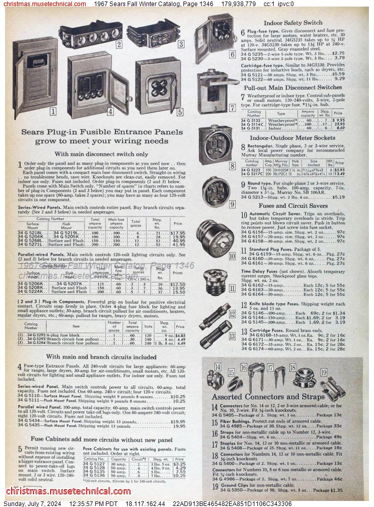 1967 Sears Fall Winter Catalog, Page 1346