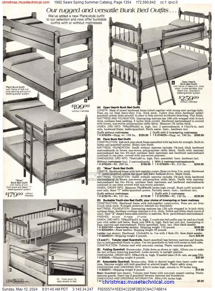 1982 Sears Spring Summer Catalog, Page 1354