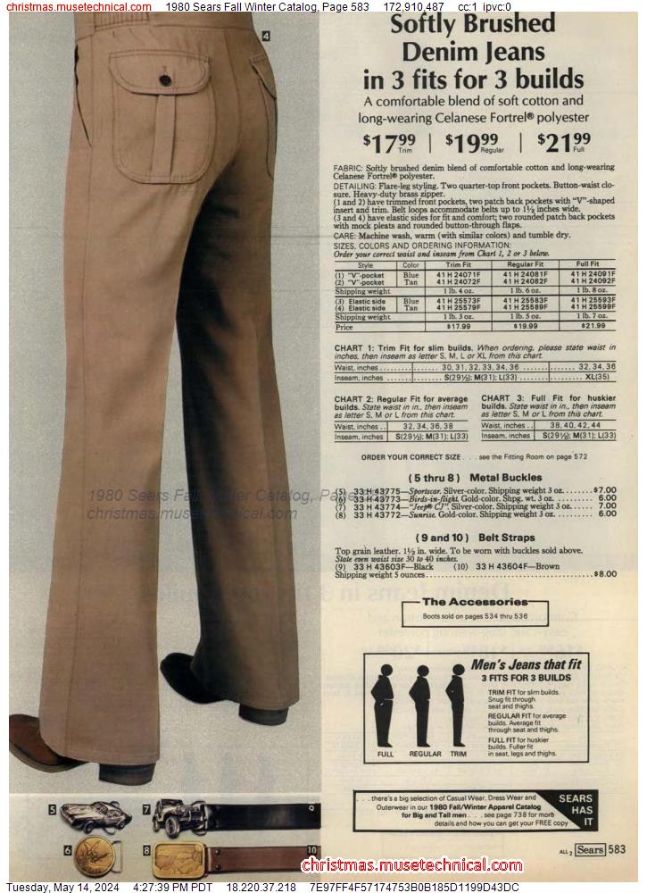 1980 Sears Fall Winter Catalog, Page 583