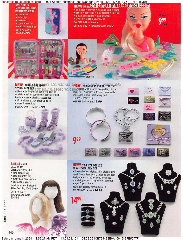 2004 Sears Christmas Book (Canada), Page 942