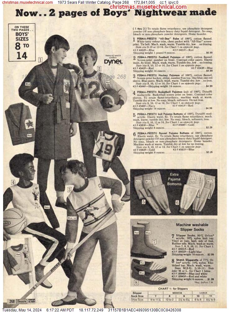 1973 Sears Fall Winter Catalog, Page 268