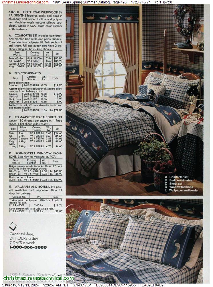 1991 Sears Spring Summer Catalog, Page 496