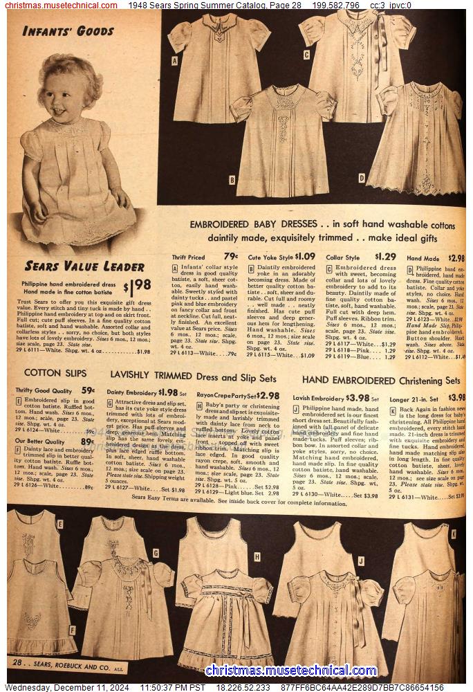 1948 Sears Spring Summer Catalog, Page 28