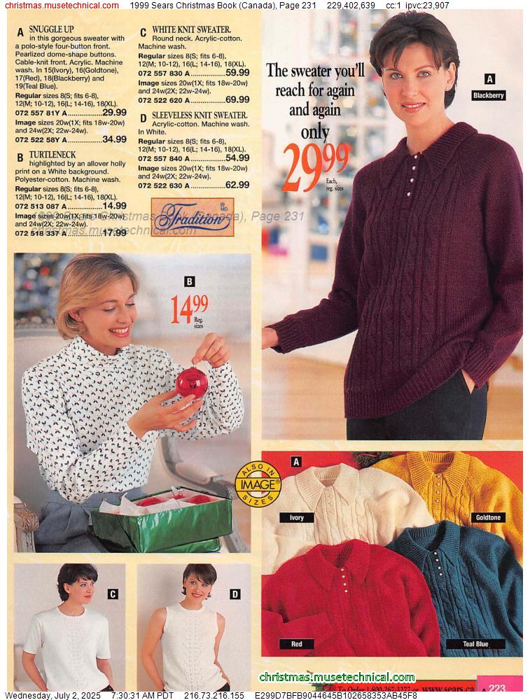 1999 Sears Christmas Book (Canada), Page 231