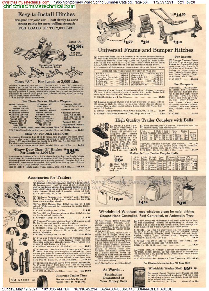 1965 Montgomery Ward Spring Summer Catalog, Page 564