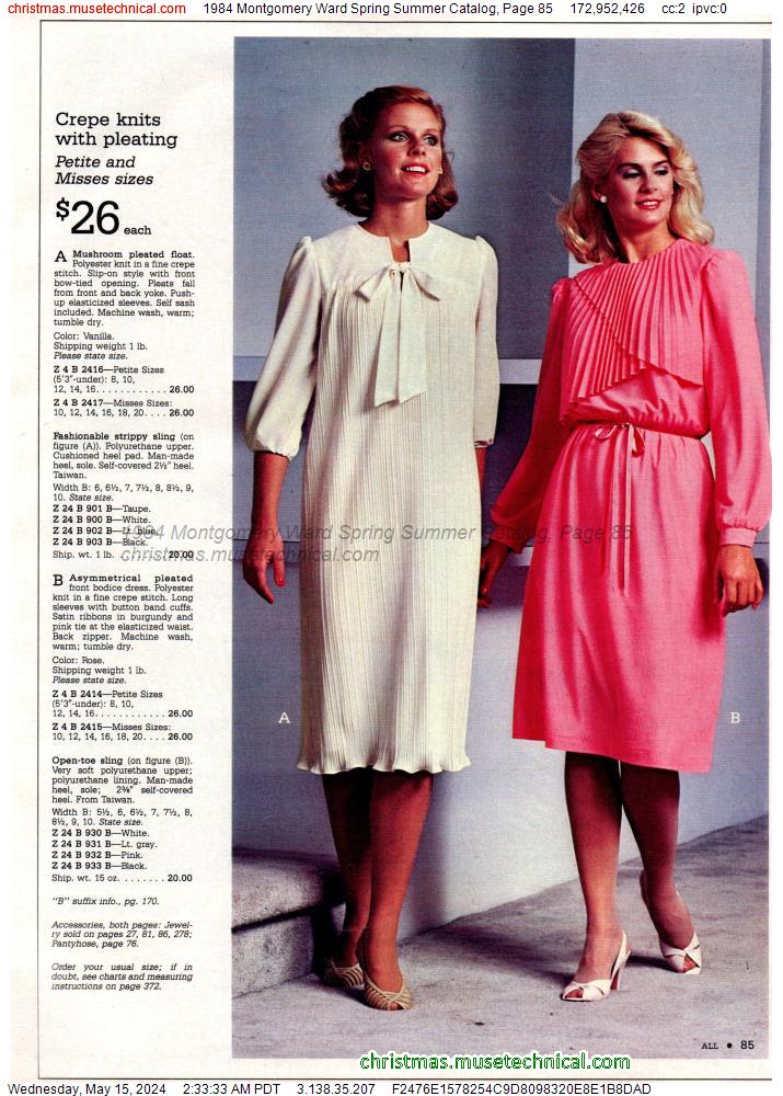 1984 Montgomery Ward Spring Summer Catalog, Page 85