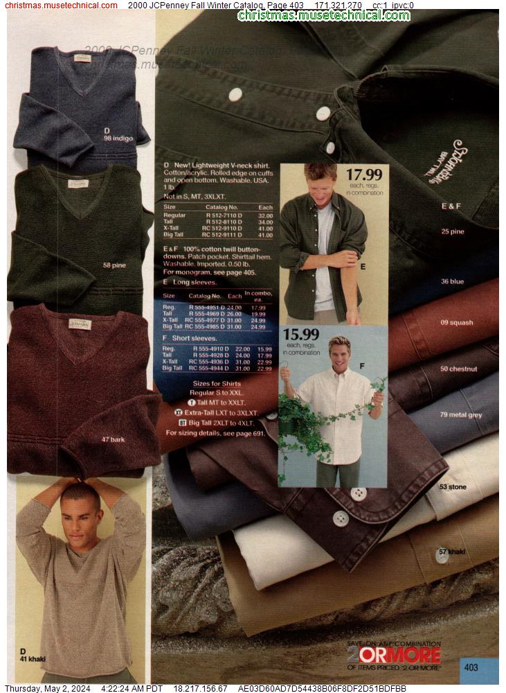 2000 JCPenney Fall Winter Catalog, Page 403
