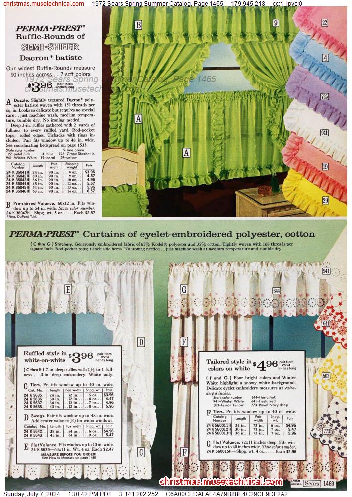 1972 Sears Spring Summer Catalog, Page 1465