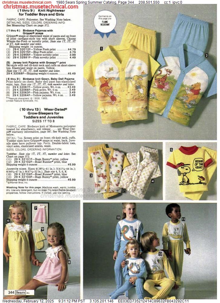 1980 Sears Spring Summer Catalog, Page 344