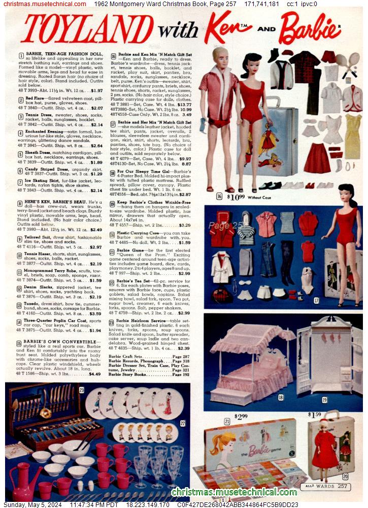 1962 Montgomery Ward Christmas Book, Page 257