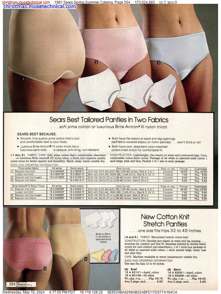1981 Sears Spring Summer Catalog, Page 254