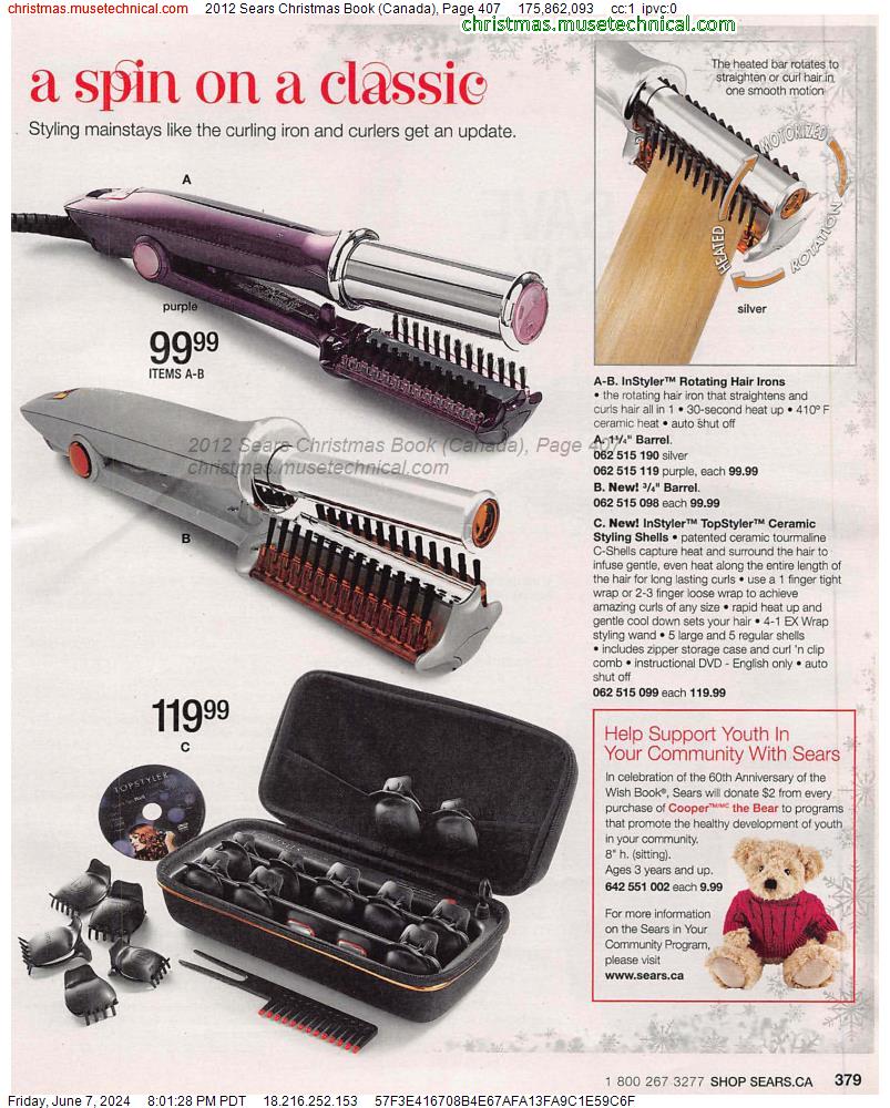 2012 Sears Christmas Book (Canada), Page 407