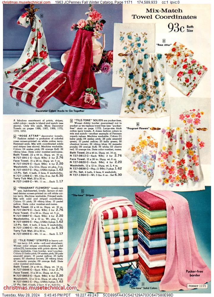 1963 JCPenney Fall Winter Catalog, Page 1171