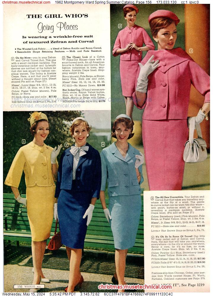 1962 Montgomery Ward Spring Summer Catalog, Page 156