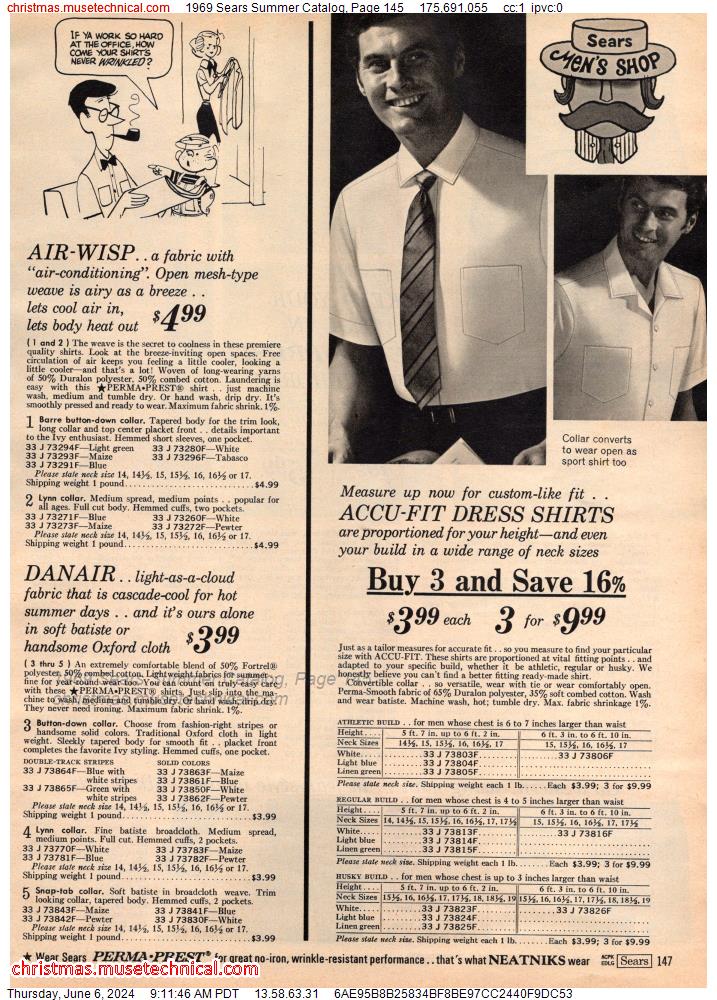 1969 Sears Summer Catalog, Page 145