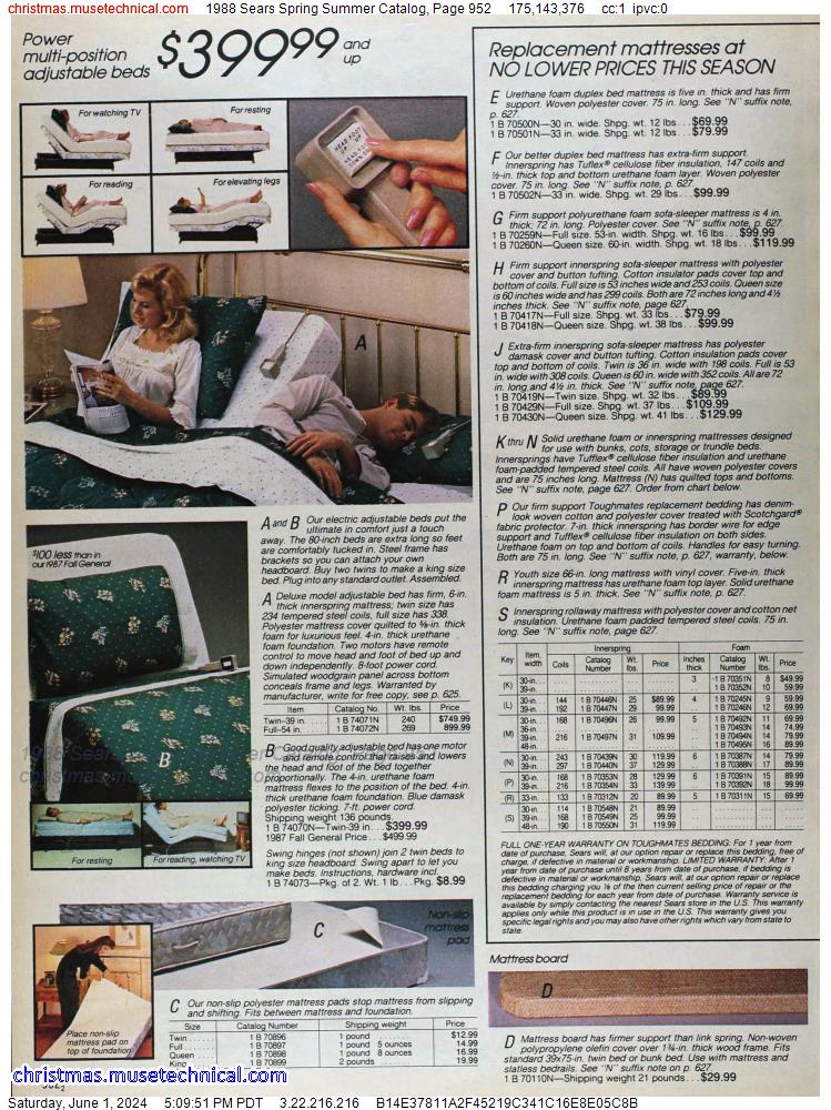 1988 Sears Spring Summer Catalog, Page 952