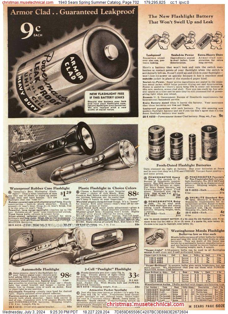 1940 Sears Spring Summer Catalog, Page 702