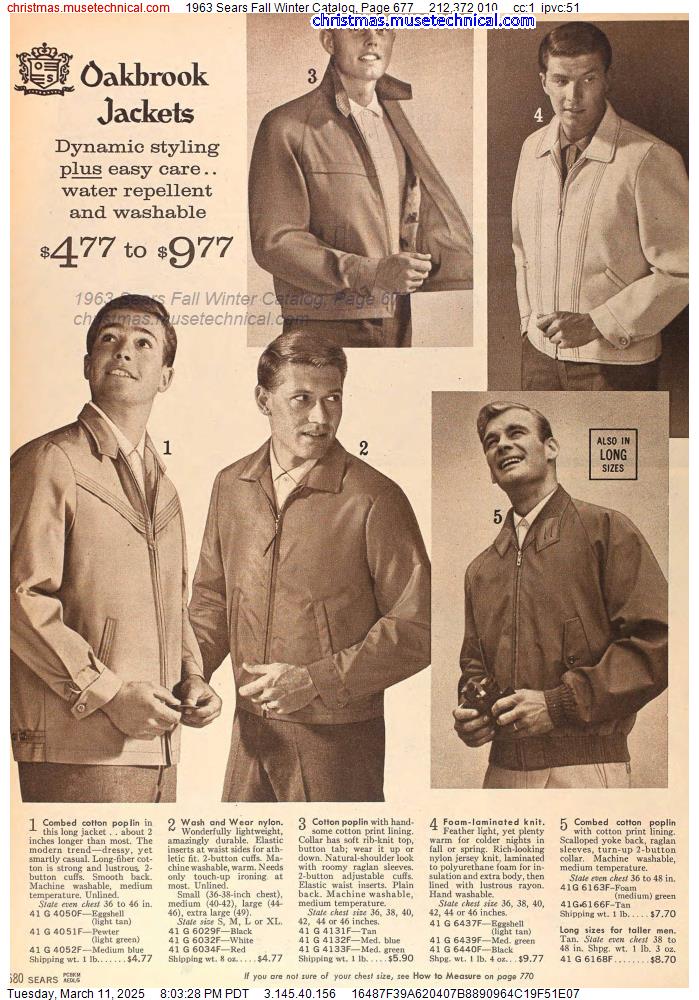 1963 Sears Fall Winter Catalog, Page 677