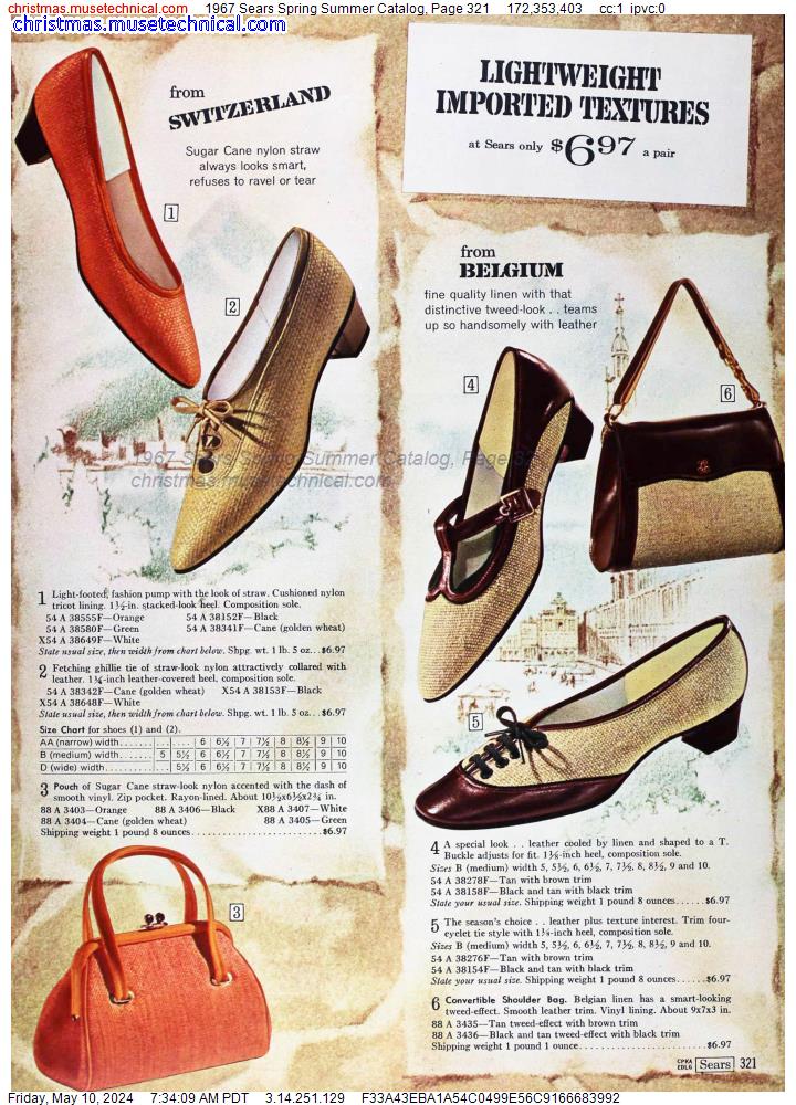 1967 Sears Spring Summer Catalog, Page 321