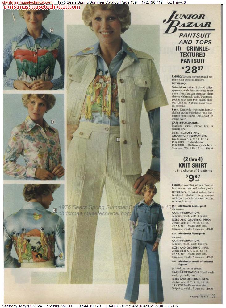 1976 Sears Spring Summer Catalog, Page 139