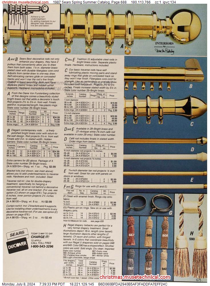 1987 Sears Spring Summer Catalog, Page 688