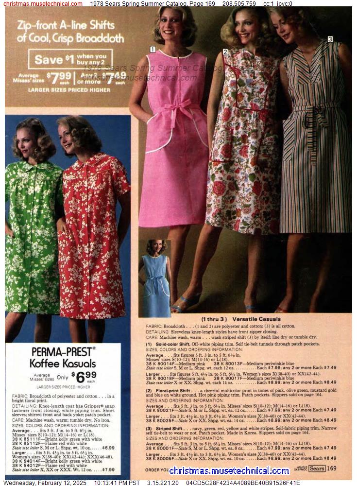 1978 Sears Spring Summer Catalog, Page 169