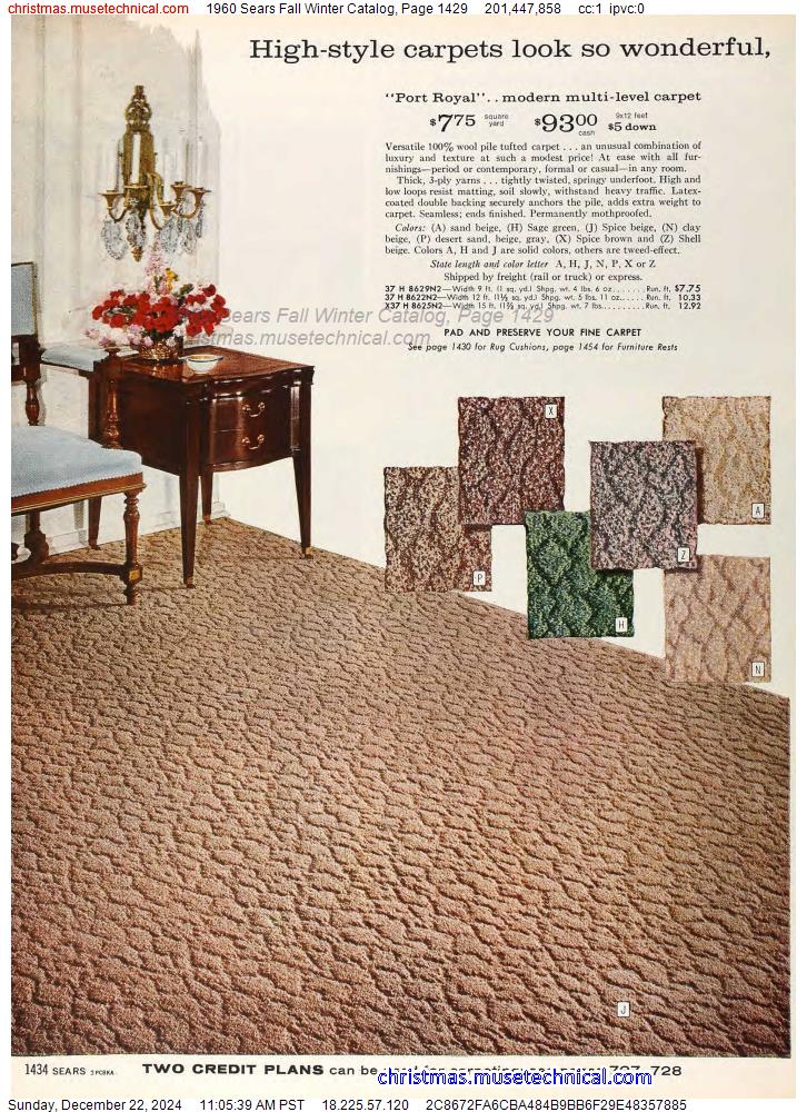 1960 Sears Fall Winter Catalog, Page 1429