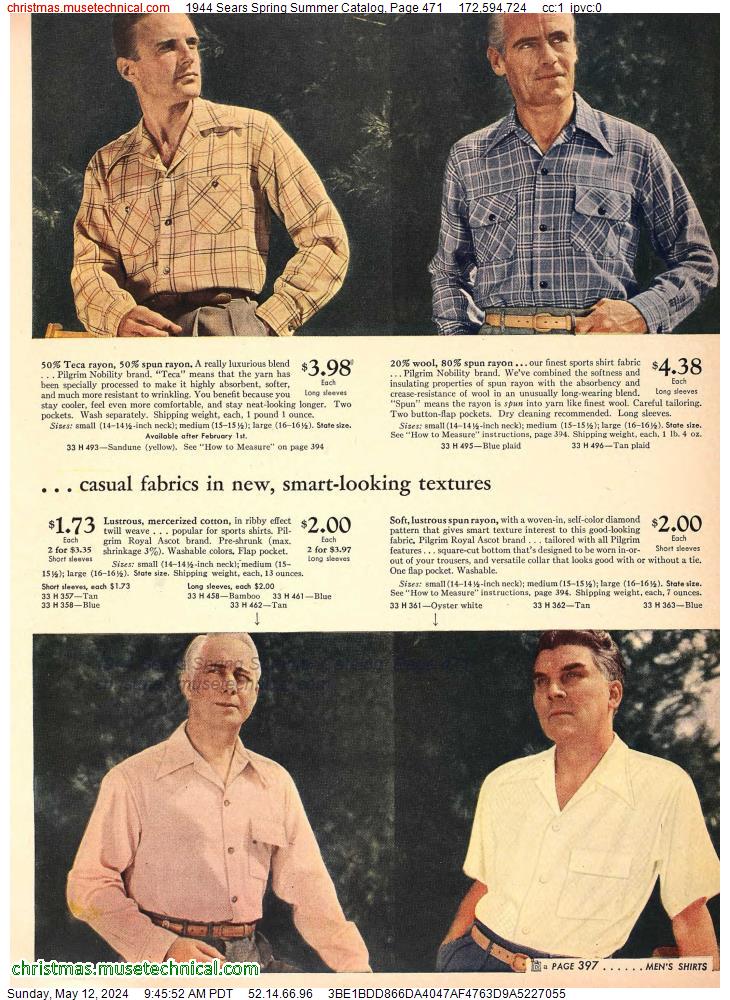 1944 Sears Spring Summer Catalog, Page 471