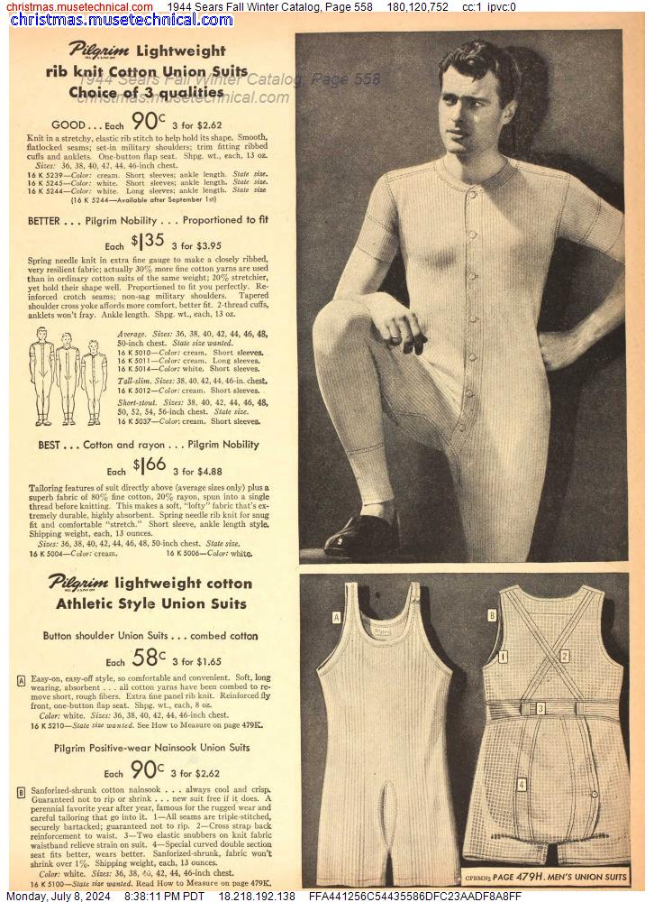 1944 Sears Fall Winter Catalog, Page 558