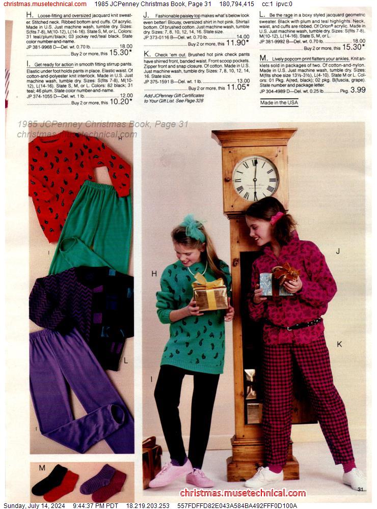 1985 JCPenney Christmas Book, Page 31