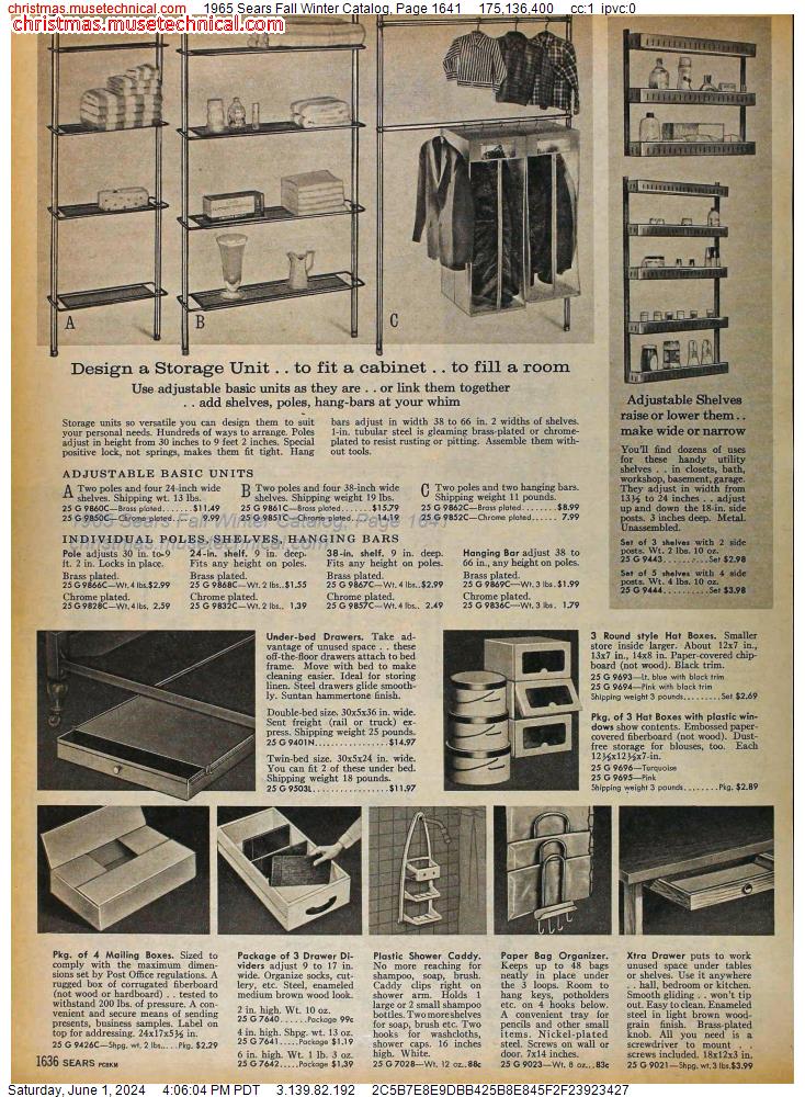 1965 Sears Fall Winter Catalog, Page 1641