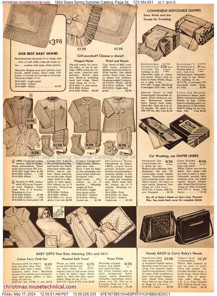 1954 Sears Spring Summer Catalog, Page 34
