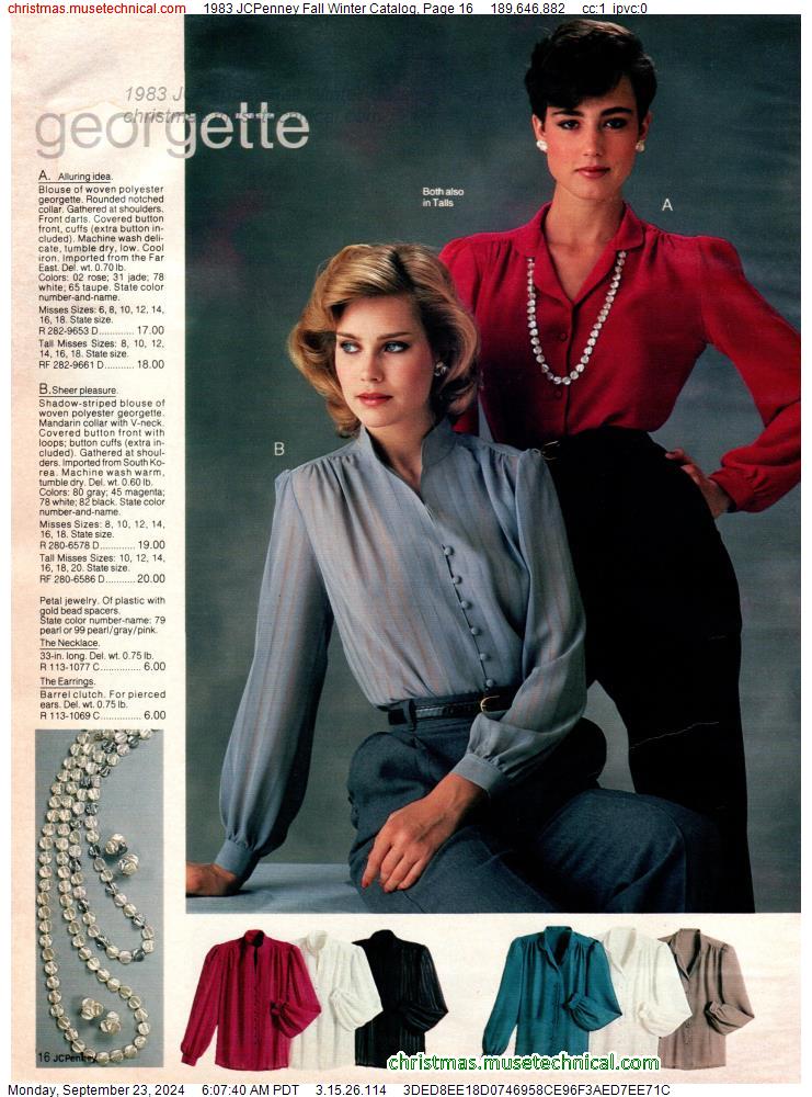 1983 JCPenney Fall Winter Catalog, Page 16 - Catalogs & Wishbooks