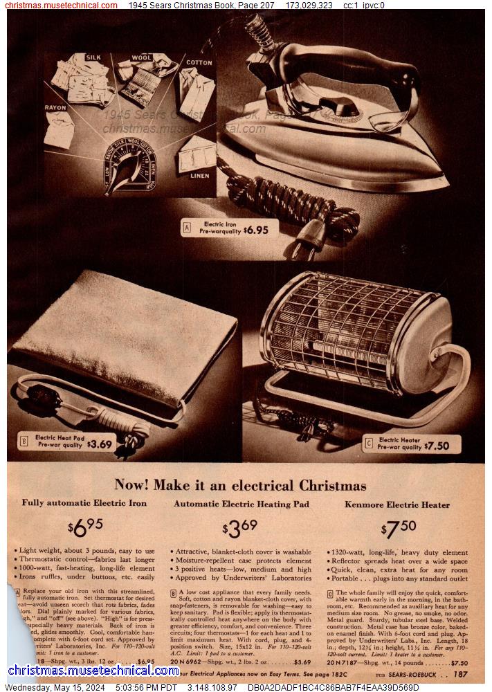 1945 Sears Christmas Book, Page 207