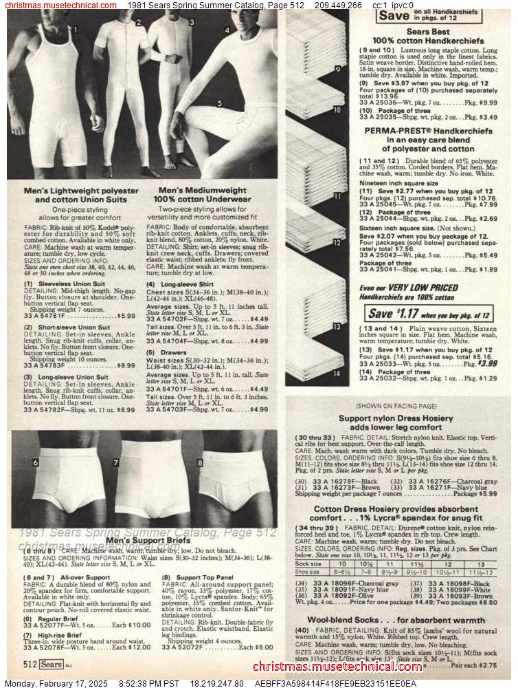 1981 Sears Spring Summer Catalog, Page 512