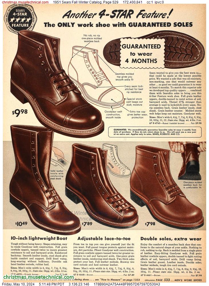 1951 Sears Fall Winter Catalog, Page 529