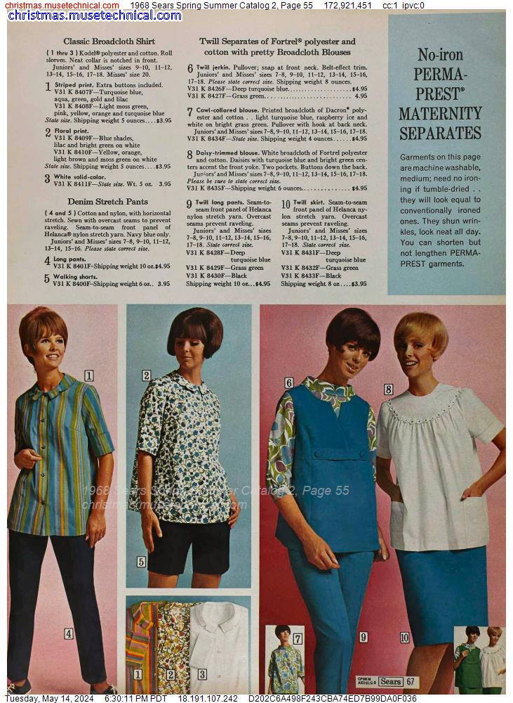 1968 Sears Spring Summer Catalog 2, Page 55
