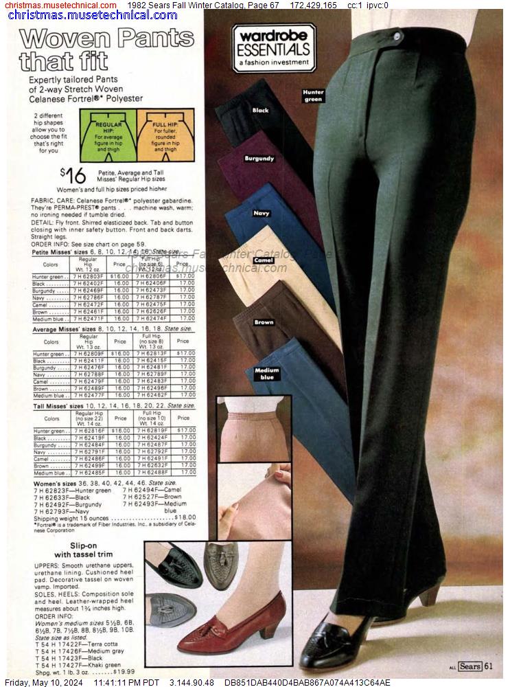 1982 Sears Fall Winter Catalog, Page 67