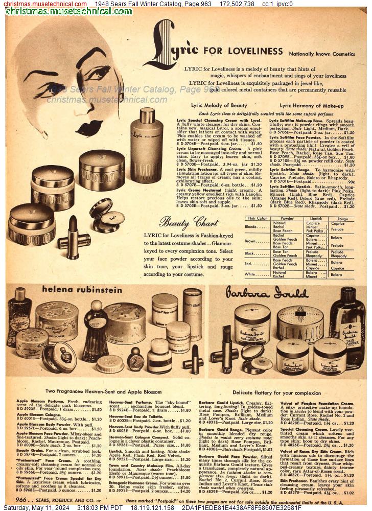 1948 Sears Fall Winter Catalog, Page 963