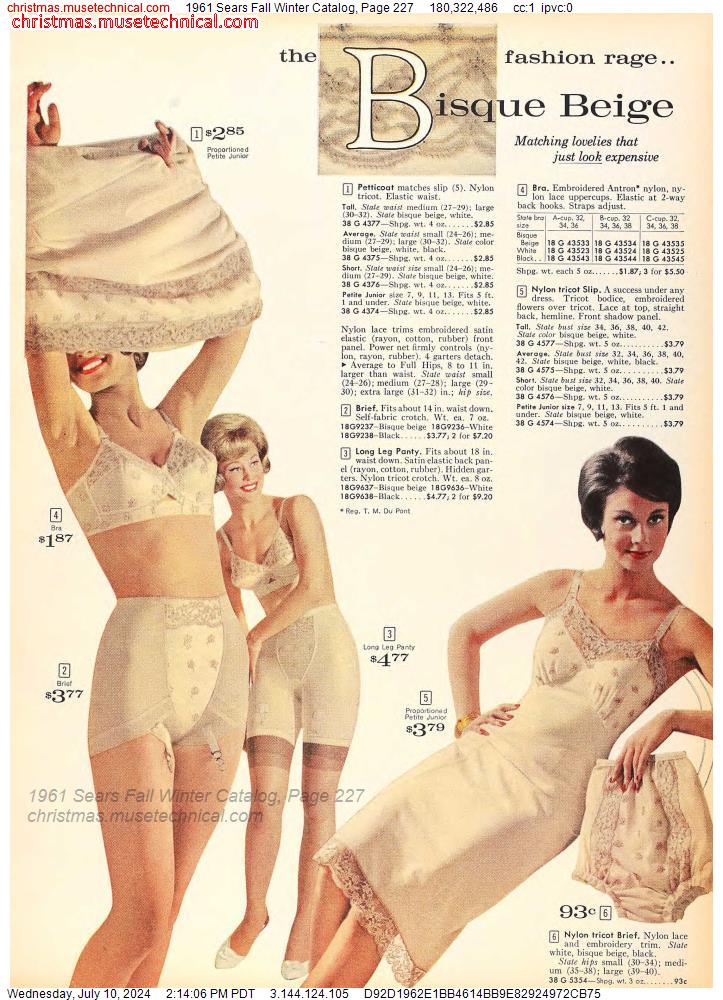 1961 Sears Fall Winter Catalog, Page 227