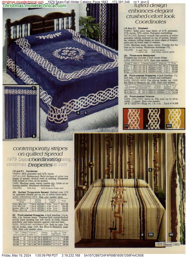 1979 Sears Fall Winter Catalog, Page 1683