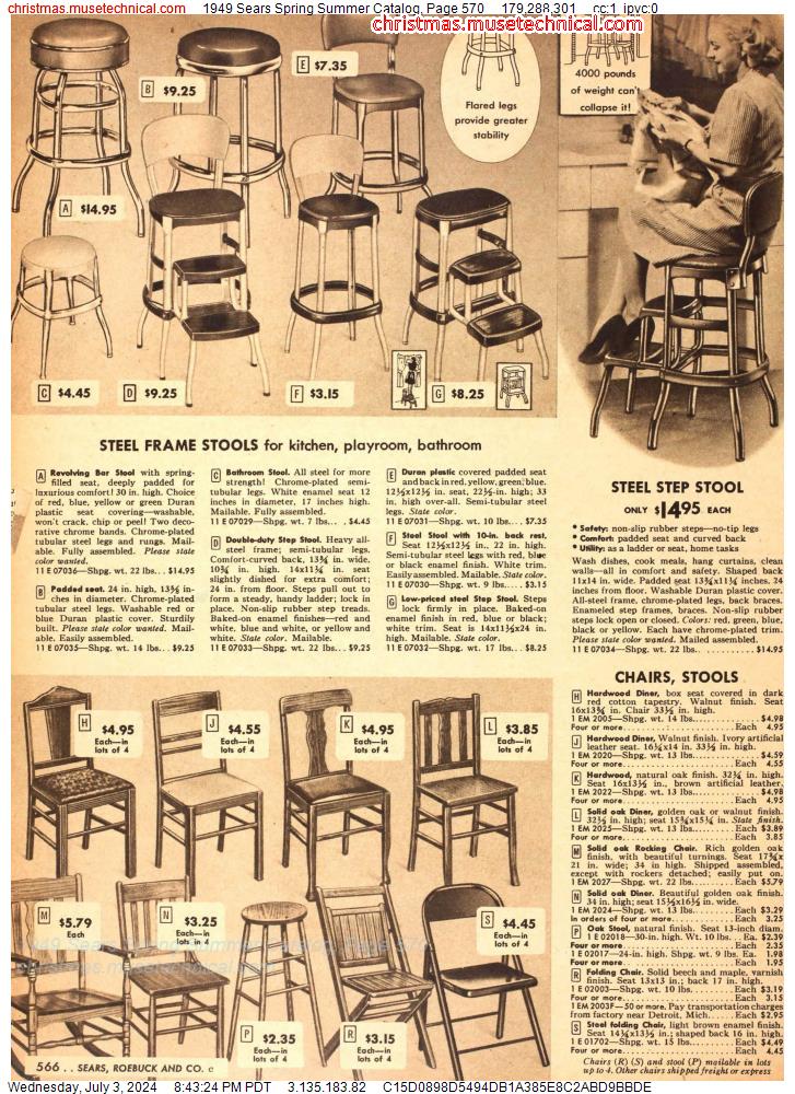 1949 Sears Spring Summer Catalog, Page 570