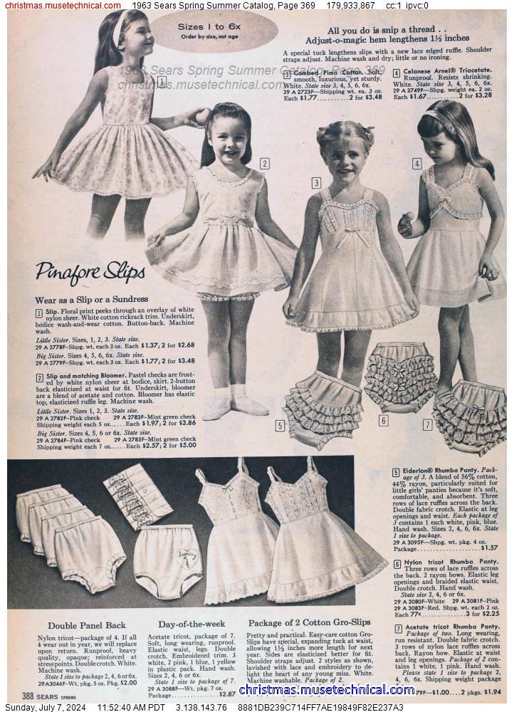 1963 Sears Spring Summer Catalog, Page 369
