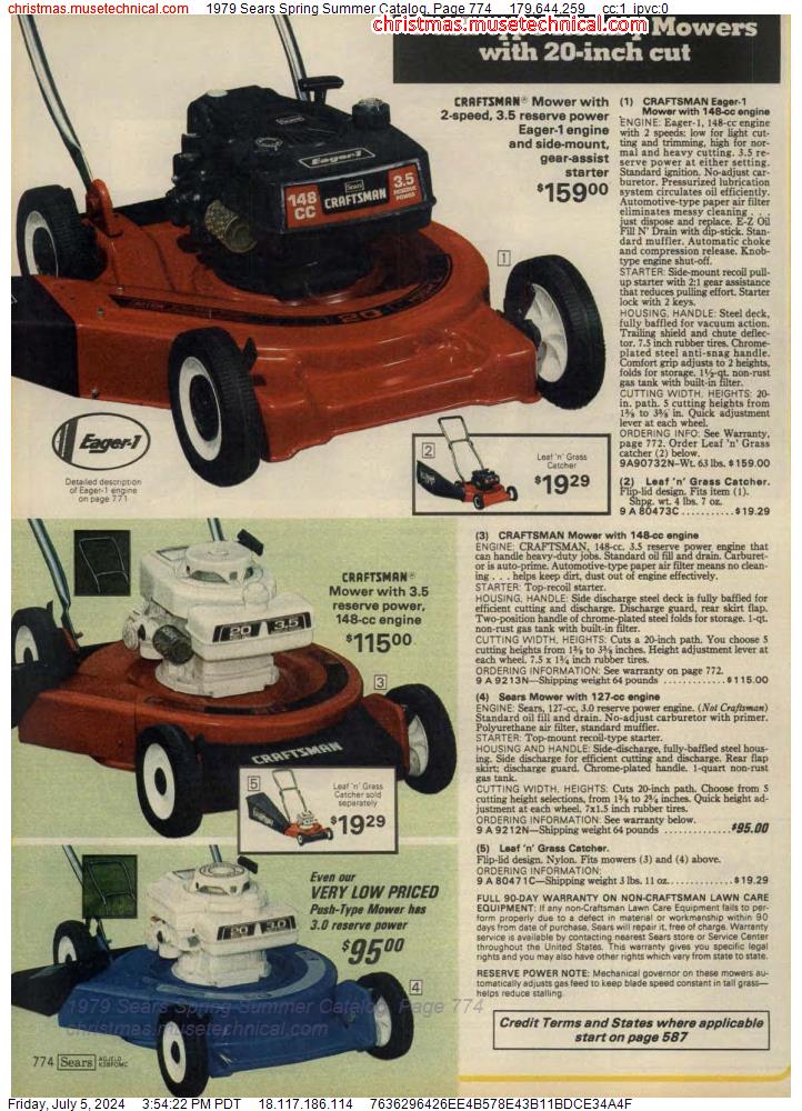 1979 Sears Spring Summer Catalog, Page 774