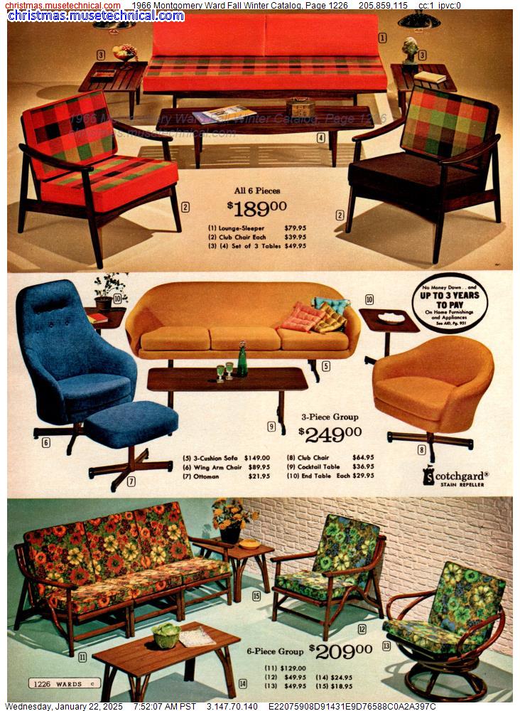 1966 Montgomery Ward Fall Winter Catalog, Page 1226