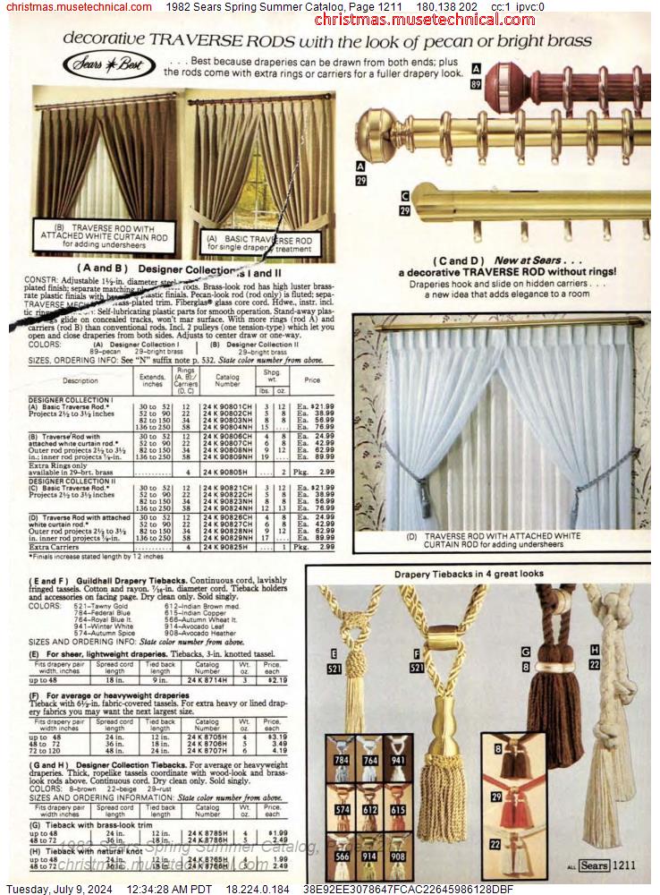 1982 Sears Spring Summer Catalog, Page 1211
