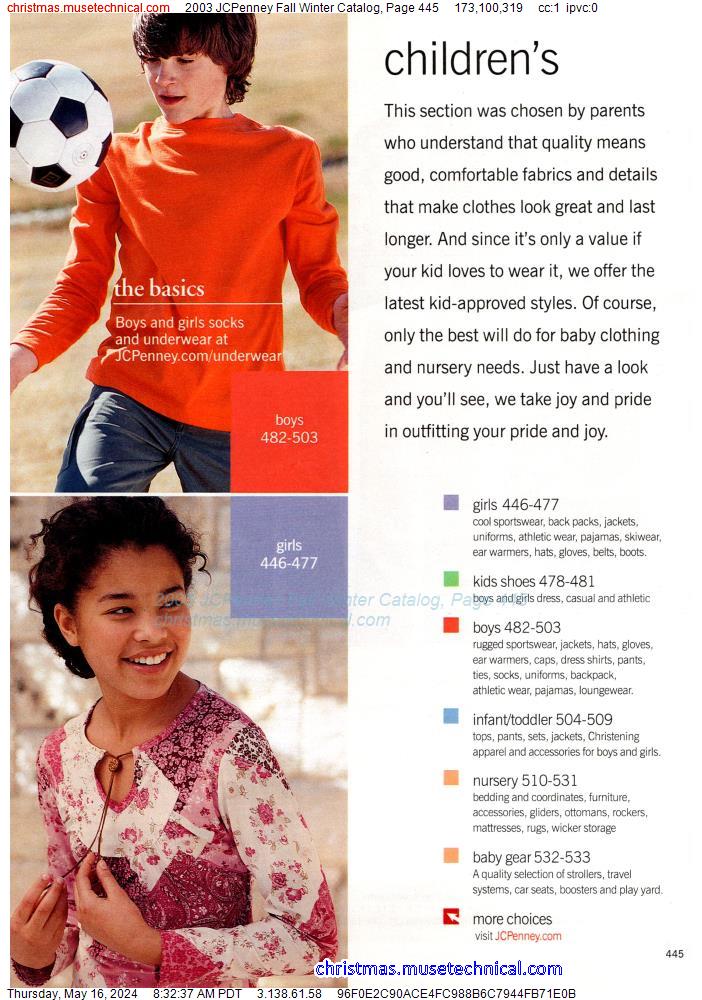 2003 JCPenney Fall Winter Catalog, Page 445